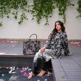 New Printed Cord Set Medium Raw Silk Front Back Allover Digital Print